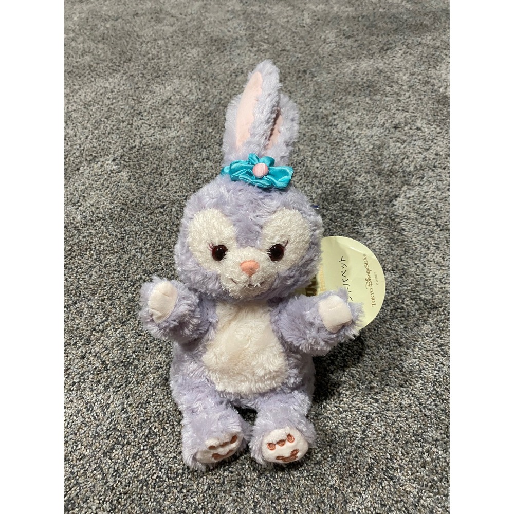 Tokyo DisneySea StellaLou Hand Puppet Duffy and Friends Lavender Bunny Plush NWT
